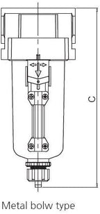 PneumaticPlus SAF300-N03B-MEP Compressed Air Particulate Filter 3/8" NPT - Image 4