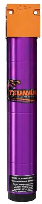 50 CFM, Tsunami 1/2" NPT Industrial Coalescing Oil Removing Filter, Removes Oil by Unknown