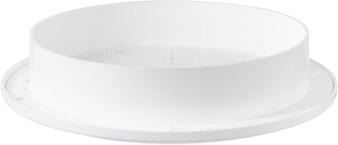 White 6" Inch Round Ventilation Grille - Image 6