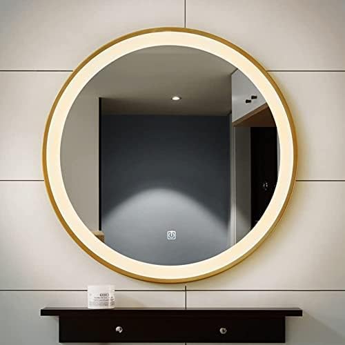 Bathroom Mirror Round Illuminated LED Light Bathroom Mirror, Wall Mounted Mirror - Image 3