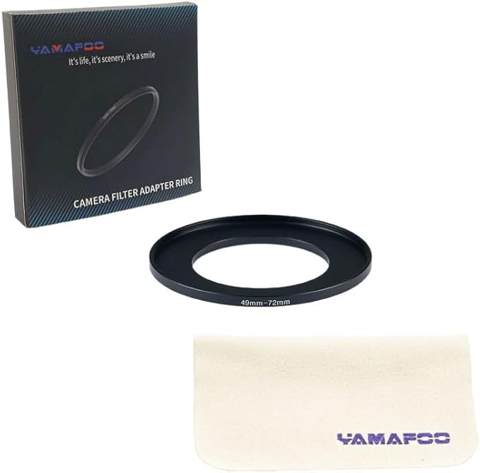YAMAFOO 49mm to 72mm Step-Up Ring/Step Down Rings Filter Adapter - Image 2