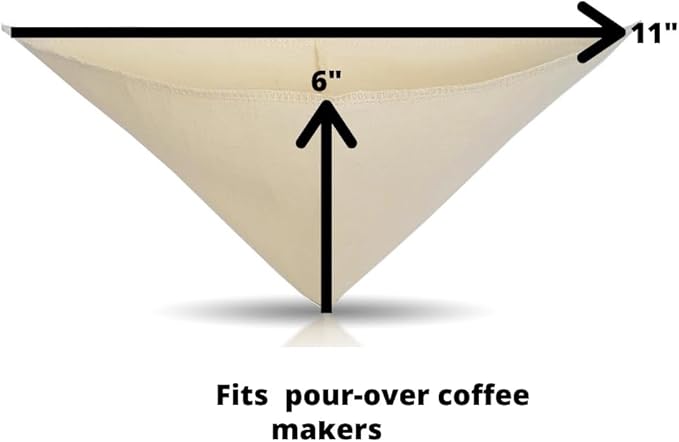 Pour Over Reusable Cloth Coffee Filter - Image 2