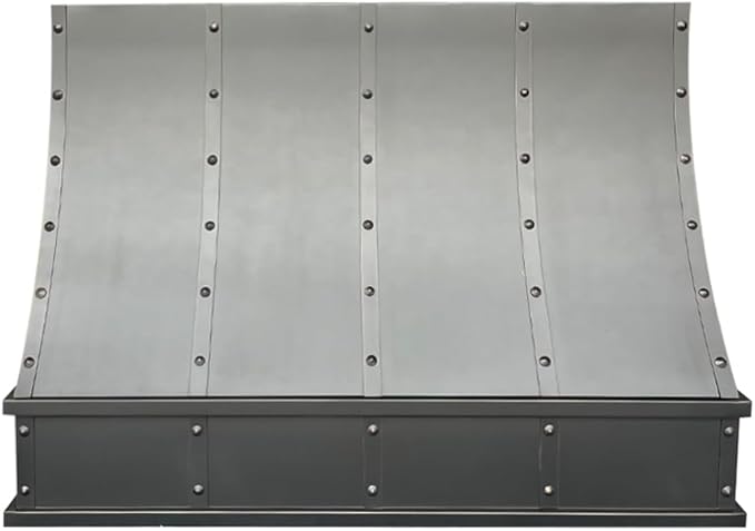 CT Copper Tailor Sloped Copper Vent Hood Island Mount, 610 CFM Exhaust Fan by CTCopperTailor