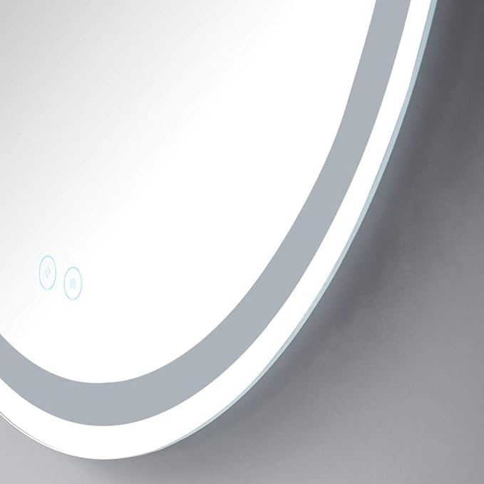 Bathroom Mirrors Round Waterproof Illuminated LED Wall Makeup Mirrors - Image 4