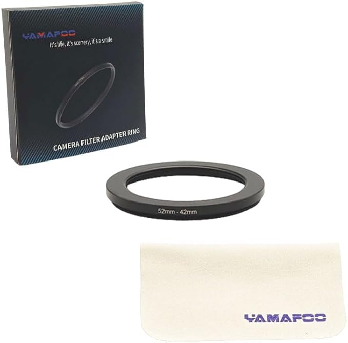 YAMAFOO 52mm to 42mm Step-Up Ring/Step Down Rings Filter Adapter - Image 2
