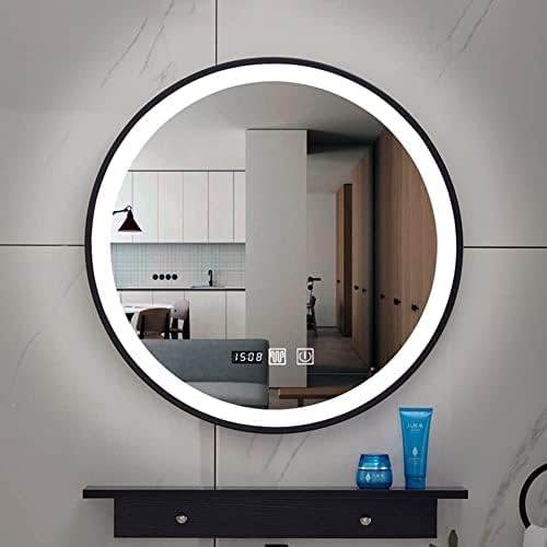 Bathroom Mirror Round Illuminated LED Light Bathroom Mirror, Wall Mounted Mirror - Image 3