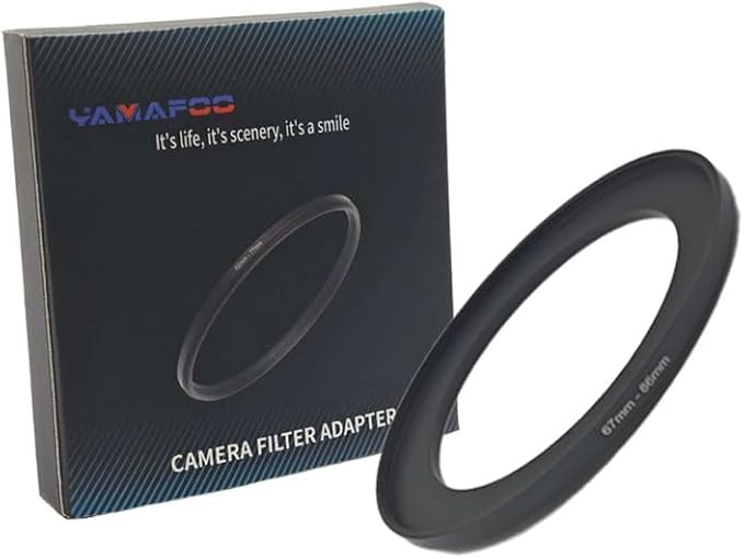 YAMAFOO 67mm to 86mm Step-up Ring/Step Down Rings Filter Adapter by YAMAFOO