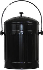 Markson Compost Bin with Airflow Lid and Charcoal Filter 1.5 Gallon Metal Black by MARKSON