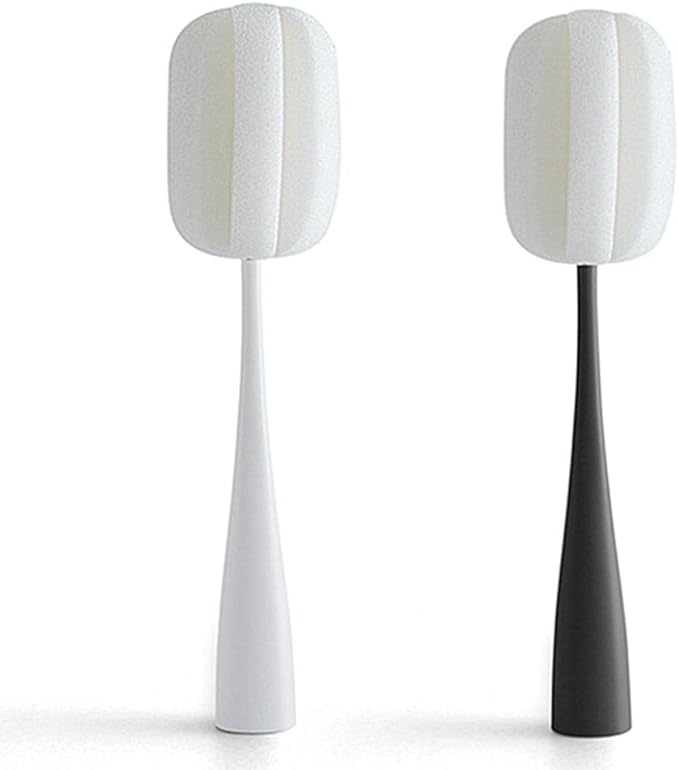 Long Handle Cup Bottle Cleaning Brush Sponge Pot Cleaner Scourer Washer by Kinteshun
