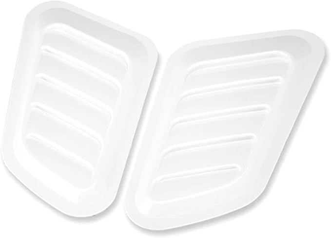 2Pcs ABS Car Air Flow Intake Hood Scoop Vent Bonnet Cover Universal DIY by Unknown