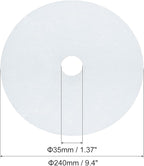 4 Pcs White Cloth Dryer Exhaust Filter, - Image 3