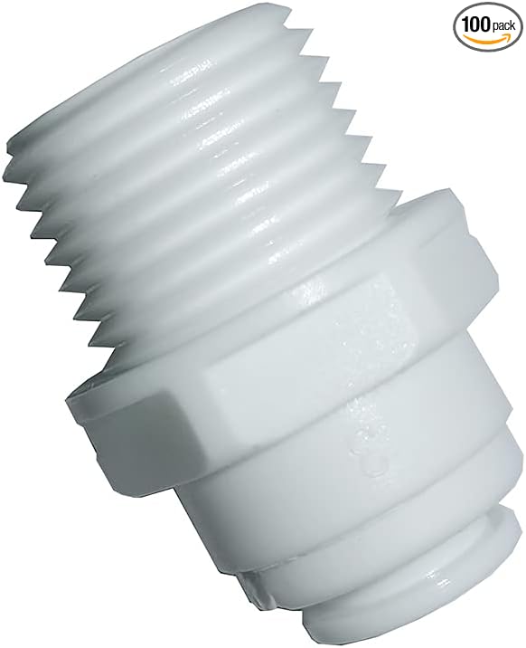 YZMSZ Straight Male Thread Adapter 1/2" Male x 3/8" OD Tube Quick Connector by YZMSZ