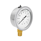 Joywayus Pressure Gauge 0-100 PSI Brass 1/4" NPT Male Thread Lower Mount - Image 3