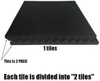 96 Pack Blue/black Absorb the echo Acoustic Foam Panel Wedge Studio - Image 4