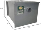 Commercial Carbon Steel Grease Trap Interceptor 40lb - Image 5
