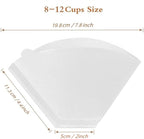 #4 White Paper Filters, Coffee Filter #4 Cone Paper Filters 8-12 Cups, - Image 6