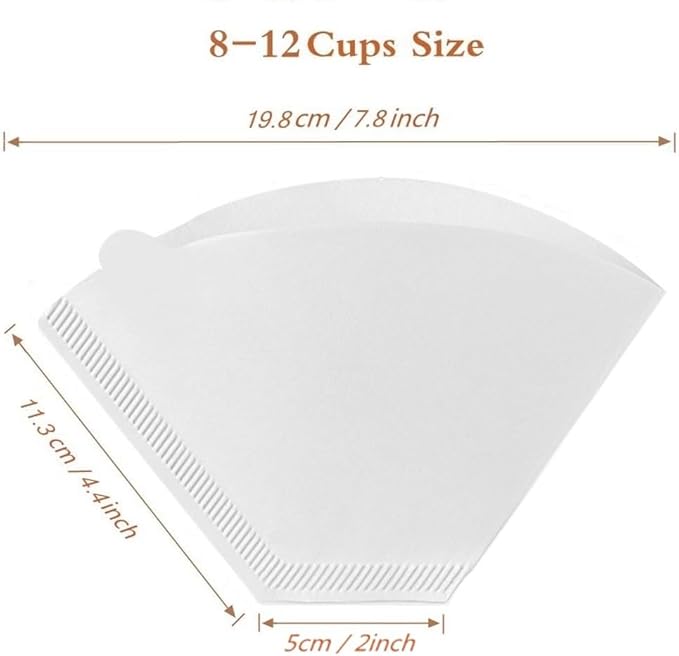 #4 White Paper Filters, Coffee Filter #4 Cone Paper Filters 8-12 Cups, - Image 6