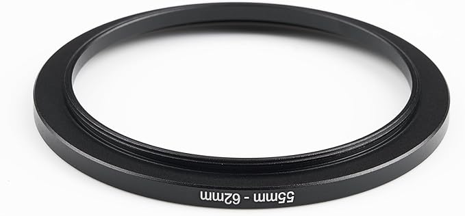 55mm to 62mm Step-Up Ring Filter Adapter, Metal Ring Step-Up Rings Adapter - Image 3