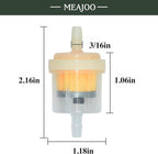 10PCS 3/16" 5mm-6mm Gas Inline Fuel Filter, - Image 2
