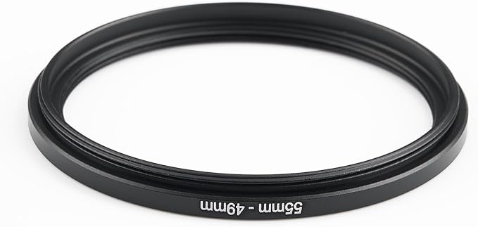 55mm to 49mm Step-Down Ring Filter Adapter, Metal Ring Step-Down Rings Adapter - Image 3