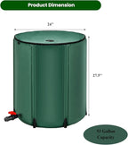 Goplus 53 Gallon Collapsible Rain Barrel, Portable Rain Barrels to Collect - Image 7