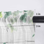 Easter Sheer Valances for Windows 42"x12", Light Filtering Kitchen Curtains - Image 7