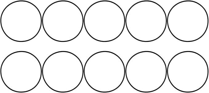 10-pack Water Filter O-rings, 5.51 Inch Sealing Gaskets by Unknown