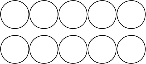 10-pack Water Filter O-rings, 5.51 Inch Sealing Gaskets by Unknown