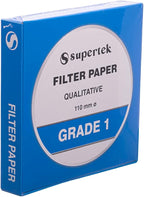 Supertek Filter Paper, Qualitative, Grade 1, 110 mm Pack of 100 Sheets - Image 2