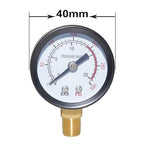 Joywayus Pressure Gauge 0 to 300 PSI Brass 1/8" Male NPT Thread Lower Mount - Image 3