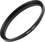 52mm 55mm Step Up Ring Filter Adapter Black Metal Step up Adapter Rings by Unknown