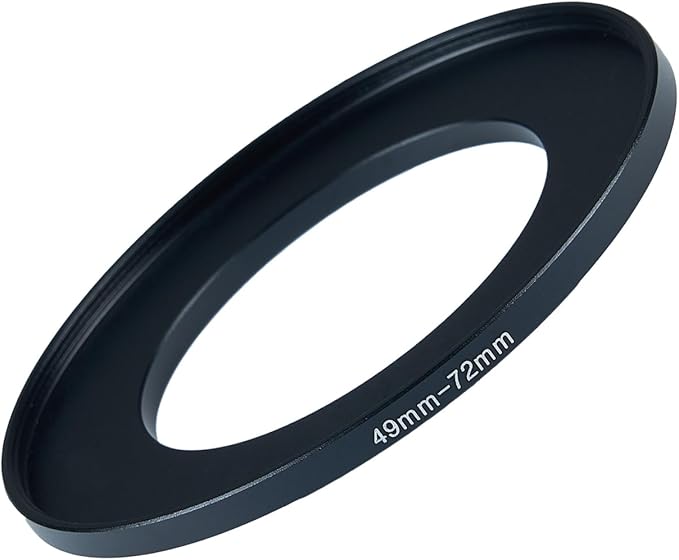 49mm to 72mm Step-up Adapter Rings Filter Adapter Black Metal Step Down Filter by Unknown
