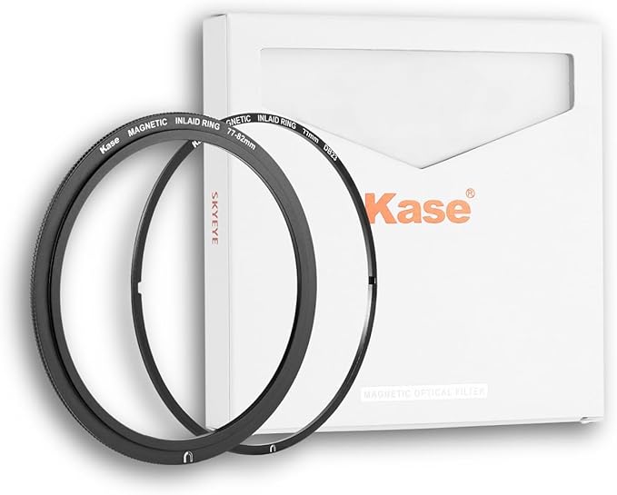 Kase 77mm Magnetic Screw in Adapter Ring Kit, Brass Magnetic to Threaded Filter by KaseFilter