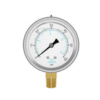 Joywayus Pressure Gauge 0-60 PSI Brass 1/4" NPT Male Thread Lower Mount by Joywayus
