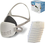Reusable Respirator Mask with 7 Filters – Half Mask Respirator by Tesoro