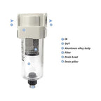 Vacuum Water Droplet Separator Pipeline Filter Negative Pressure Element AMJ - Image 3