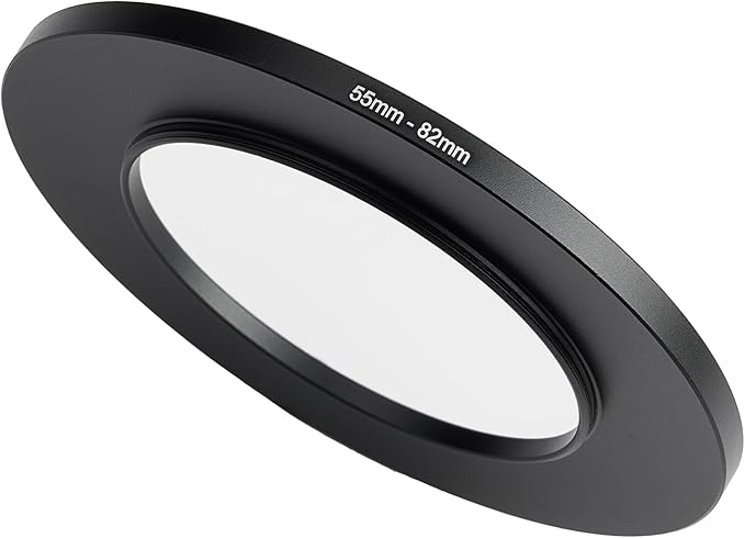 55mm to 82mm Step-Up Ring Filter Adapter, Metal Ring Step-Up Rings Adapter by BETUYESS