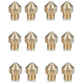 12Pcs CR-10S Pro Nozzles 0.4mm, M6 CR-10S Pro 3D Printer Nozzles, CR-10S Pro by TIEXYE