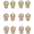 12Pcs CR-10S Pro Nozzles 0.4mm, M6 CR-10S Pro 3D Printer Nozzles, CR-10S Pro by TIEXYE