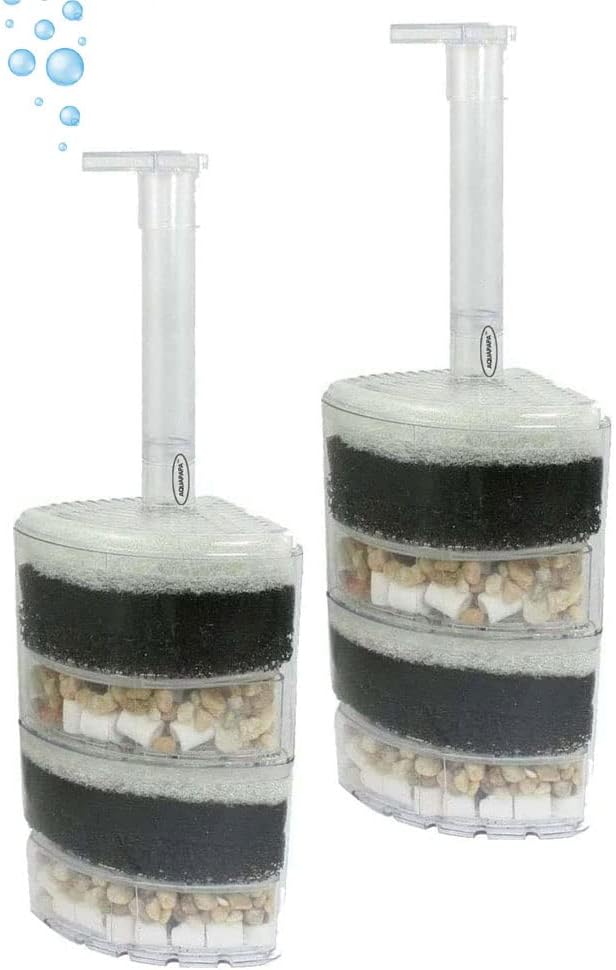 Corner Filter Up to 40 Gal ea. Air Driven Bio Sponge Ceramic by Aquapapa