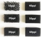 10 ppi Reticulated Sponge Black Regicell Automotive Air Filter, Noise - Image 2