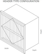 RIGID-PACK 20x20x12 Rigid Box Air Filter – MERV 14/95% ASHRAE HVAC Filter – - Image 6
