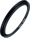 49mm to 55mm Step-up Adapter Rings Filter Adapter Black Metal Step Down Filter by Unknown