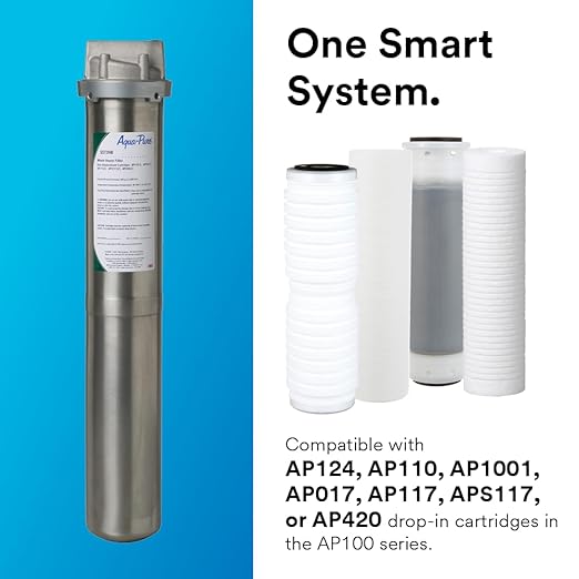 3M Aqua-Pure Stainless Steel Water Filter Housing SST2HB, Uses 2-High Standard - Image 2
