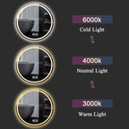 LTSRLL Frameless Illuminated LED Bathroom Wall Mirror - Image 3
