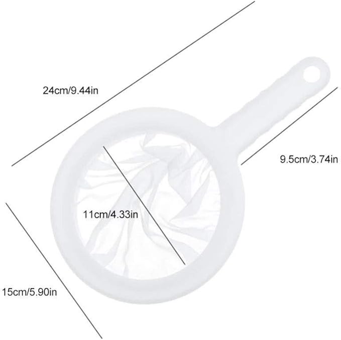 Kitchen Ultra-Fine Nylon Mesh Strainer I Plastic Sieve Fine Mesh Filter Spoon - Image 8