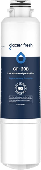 GLACIER FRESH Compatible with Samsung DA29-00020B Refrigerator Water Filter by GLACIERFRESH