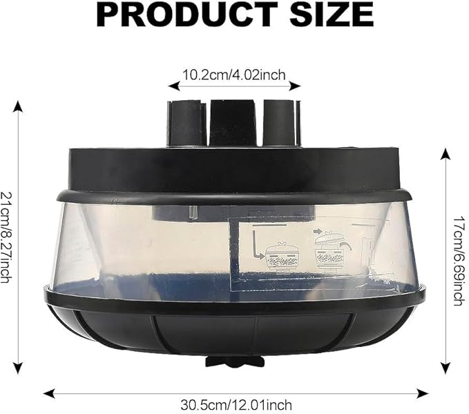 Universal Air Pre-Cleaner Assembly 4 Inch Intake Inlet Pre Filter Sand Rain Cup - Image 3