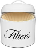 Coffee Filter Holder, Round CoffeeFilter Container by CORTNK