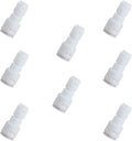 Reducing Straight RO Water Filter Union Connector, NSF Certified Plastic Push by ESHIONG
